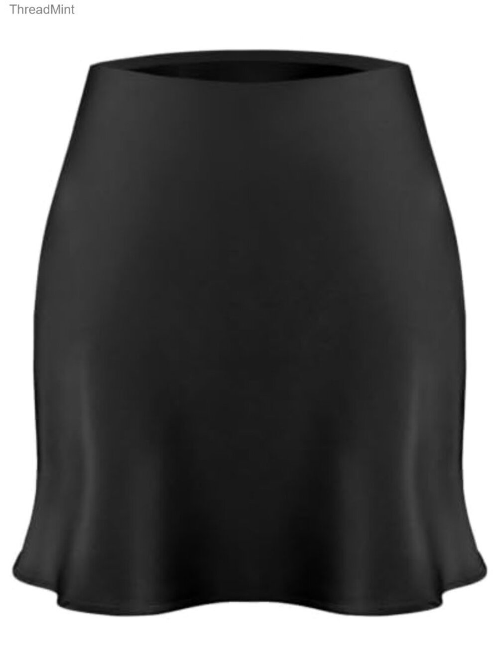 High Waisted A-Line Satin Mini Skirt Silky Women's Skirts